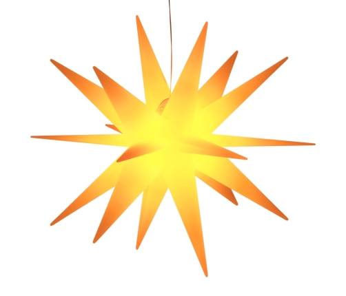 vidaXL Ziemassvētku lampa ar LED, salokāma, dzeltena, 100 cm