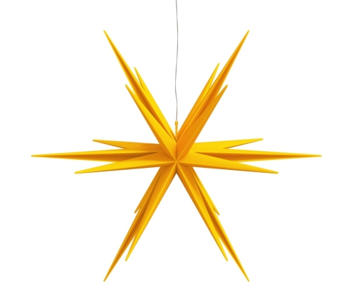 vidaXL Ziemassvētku lampa ar LED, salokāma, dzeltena, 100 cm