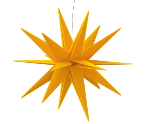 vidaXL Ziemassvētku lampa ar LED, salokāma, dzeltena, 100 cm