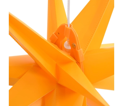 vidaXL Ziemassvētku lampa ar LED, salokāma, dzeltena, 100 cm