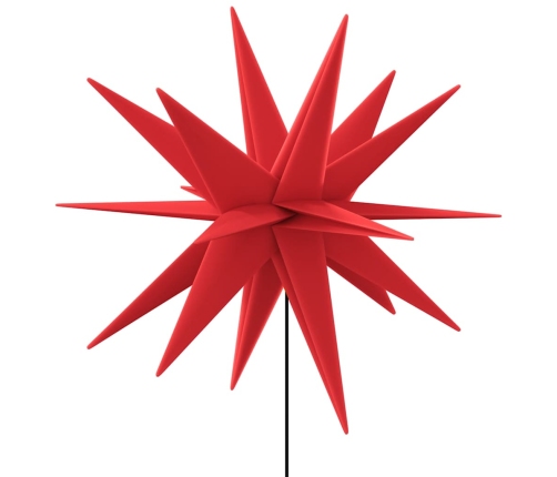 vidaXL Ziemassvētku lampas ar LED un mietiņu, 3 gab., sarkanas, 35 cm