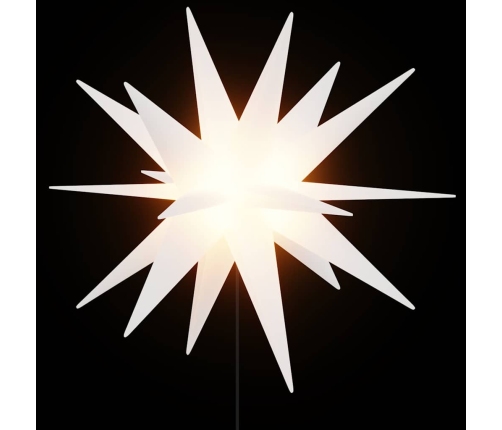 Ziemassvētku Lampas Ar Led Un Mietiņu, 3 Gab., Baltas, 35 Cm Vidaxl