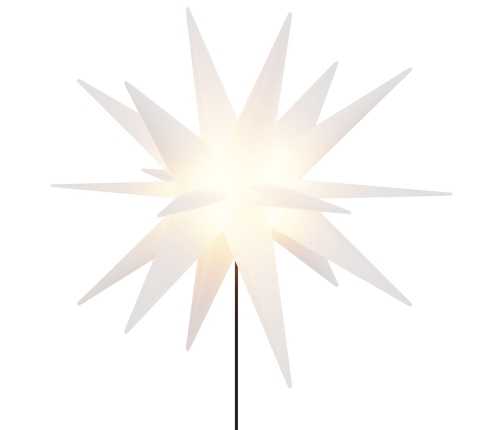 Ziemassvētku Lampas Ar Led Un Mietiņu, 3 Gab., Baltas, 35 Cm Vidaxl