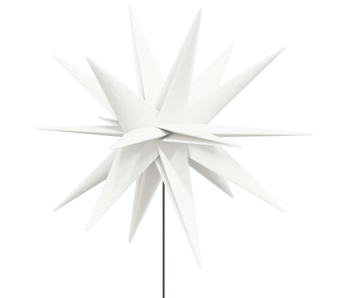 Ziemassvētku Lampas Ar Led Un Mietiņu, 3 Gab., Baltas, 35 Cm Vidaxl