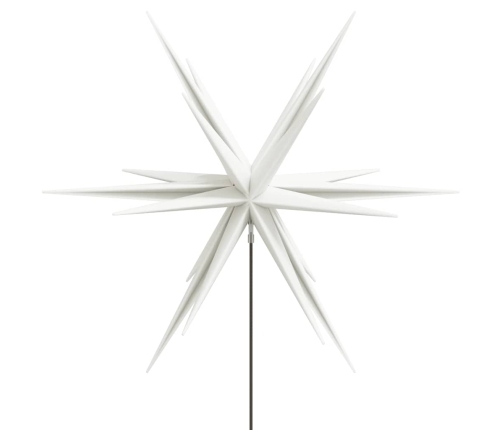 Ziemassvētku Lampas Ar Led Un Mietiņu, 3 Gab., Baltas, 35 Cm Vidaxl