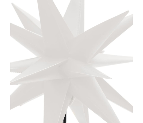 Ziemassvētku Lampas Ar Led Un Mietiņu, 3 Gab., Baltas, 35 Cm Vidaxl