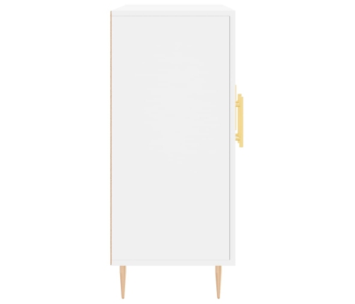 vidaXL kumode, balta, 90x34x80 cm, inženierijas koks