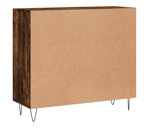 vidaXL kumode, ozolkoka krāsa, 90x34x80 cm, inženierijas koks