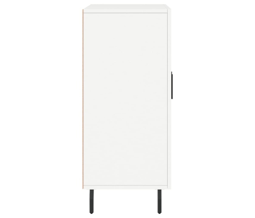 vidaXL kumode, balta, 90x34x80 cm, inženierijas koks