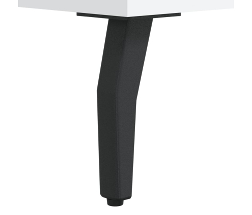 vidaXL kumode, balta, 90x34x80 cm, inženierijas koks