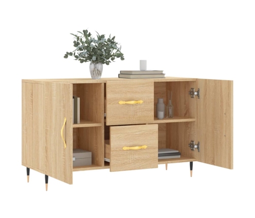 vidaXL kumode, ozolkoka krāsa, 100x36x60 cm, inženierijas koks