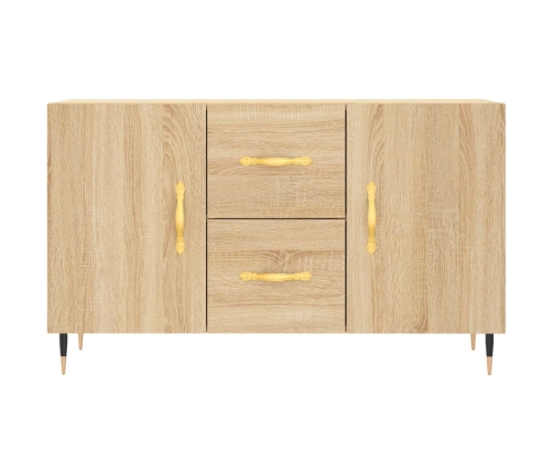 vidaXL kumode, ozolkoka krāsa, 100x36x60 cm, inženierijas koks