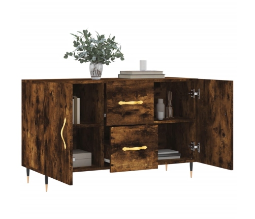 vidaXL kumode, ozolkoka krāsa, 100x36x60 cm, inženierijas koks