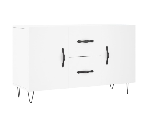 vidaXL kumode, balta, 100x36x60 cm, inženierijas koks