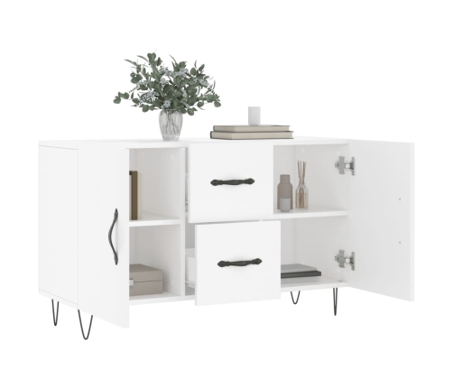 vidaXL kumode, balta, 100x36x60 cm, inženierijas koks