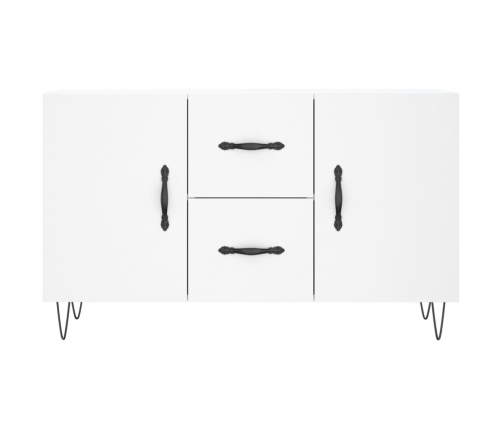 vidaXL kumode, balta, 100x36x60 cm, inženierijas koks