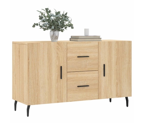 vidaXL kumode, ozolkoka krāsa, 100x36x60 cm, inženierijas koks