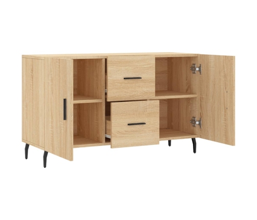 vidaXL kumode, ozolkoka krāsa, 100x36x60 cm, inženierijas koks