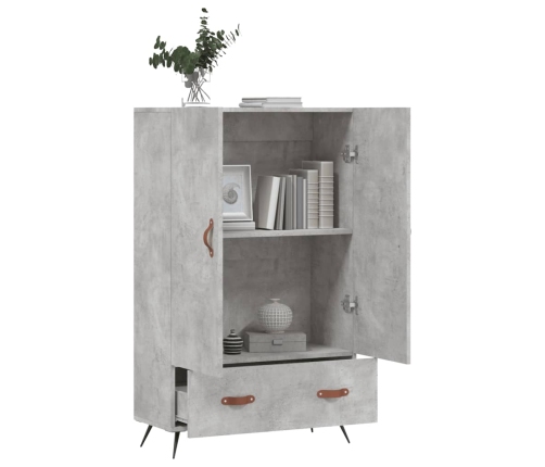 vidaXL augstais skapītis, pelēks, 69,5x31x115 cm, inženierijas koks