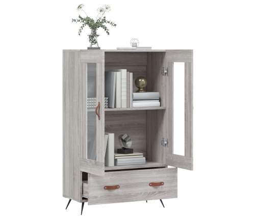 vidaXL augstais skapītis, pelēks, 69,5x31x115 cm, inženierijas koks