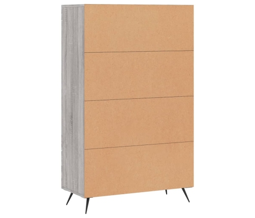 vidaXL augstais skapītis, pelēks, 69,5x31x115 cm, inženierijas koks