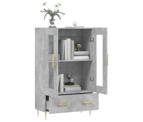 vidaXL augstais skapītis, pelēks, 69,5x31x115 cm, inženierijas koks