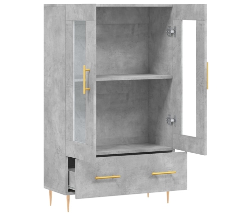 vidaXL augstais skapītis, pelēks, 69,5x31x115 cm, inženierijas koks