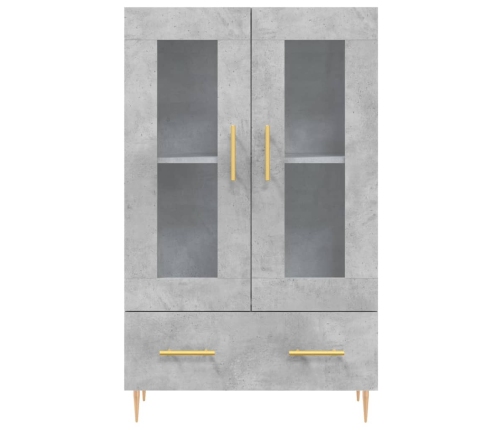 vidaXL augstais skapītis, pelēks, 69,5x31x115 cm, inženierijas koks