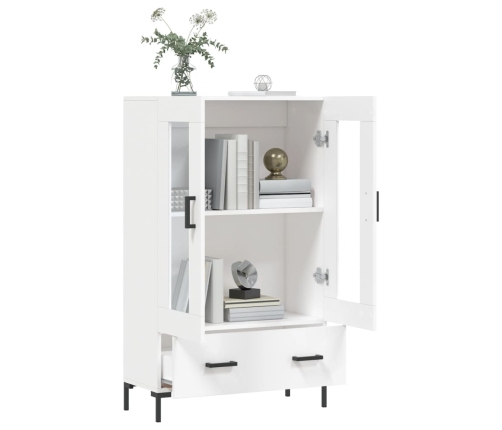 vidaXL augstais skapītis, balts, 69,5x31x115 cm, inženierijas koks