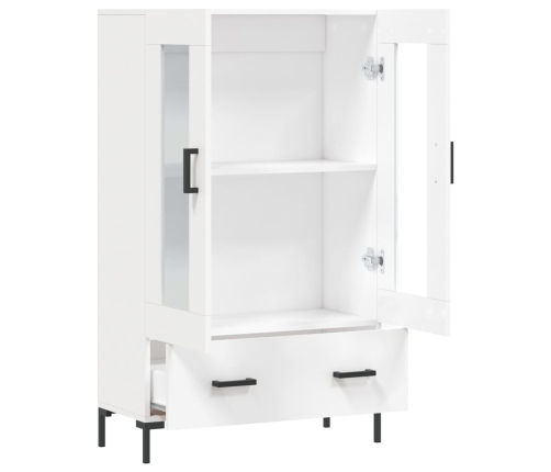 vidaXL augstais skapītis, balts, 69,5x31x115 cm, inženierijas koks