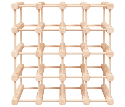 vidaXL vīna pudeļu plaukts 20 pudelēm, 46,5x23x46,5 cm, priedes koks