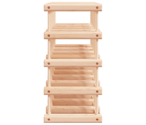 vidaXL vīna pudeļu plaukts 20 pudelēm, 46,5x23x46,5 cm, priedes koks