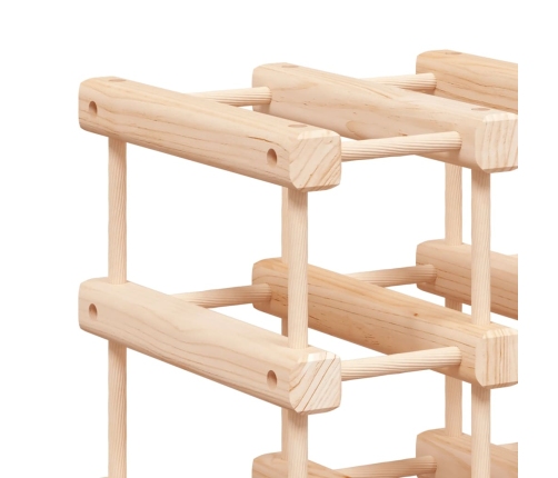 vidaXL vīna pudeļu plaukts 42 pudelēm, 68,5x23x68,5 cm, priedes koks