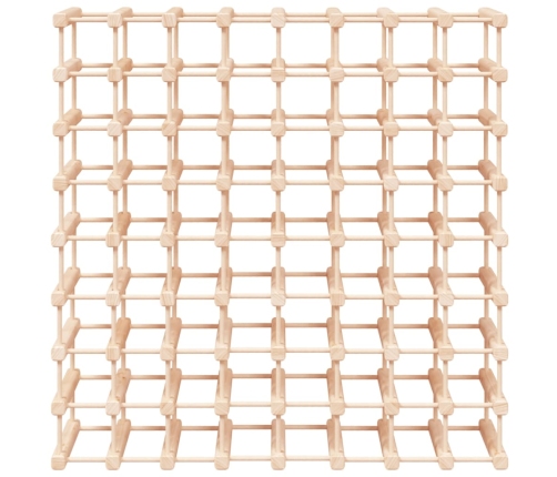 vidaXL vīna pudeļu plaukts 72 pudelēm, 90,5x23x90,5 cm, priedes koks