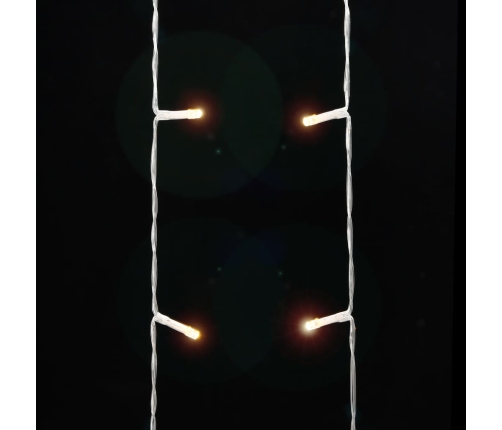 vidaXL Ziemassvētku eglītes gaismiņas, 320 LED, silti baltas, 375 cm