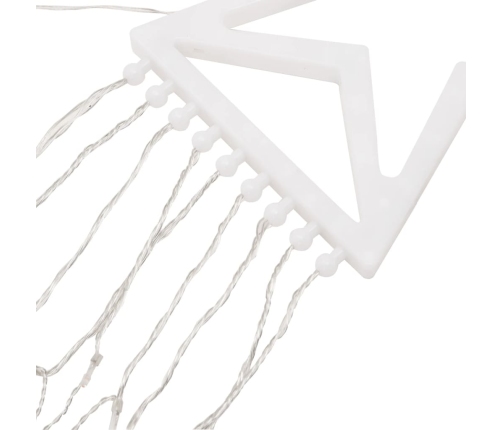 vidaXL Ziemassvētku eglītes gaismiņas, 320 LED, silti baltas, 375 cm