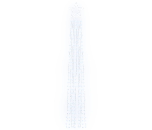 vidaXL Ziemassvētku eglītes gaismiņas, 320 LED, vēsi baltas, 375 cm