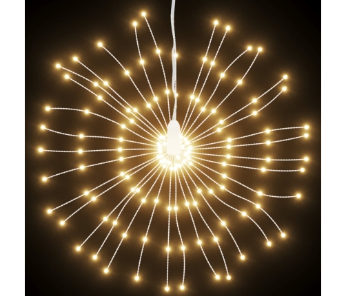 vidaXL Ziemassvētku dekorācija, 140 LED, silti baltas, 17 cm