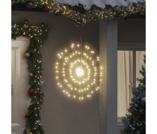 vidaXL Ziemassvētku dekorācijas 4 gab., 140 LED, silti baltas, 17 cm