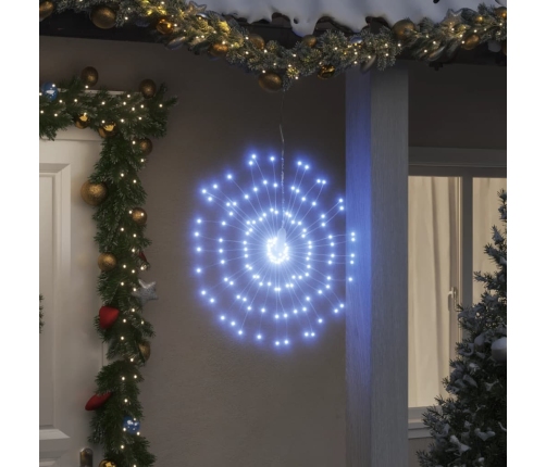 vidaXL Ziemassvētku dekorācijas 4 gab., 140 LED, vēsi baltas, 17 cm