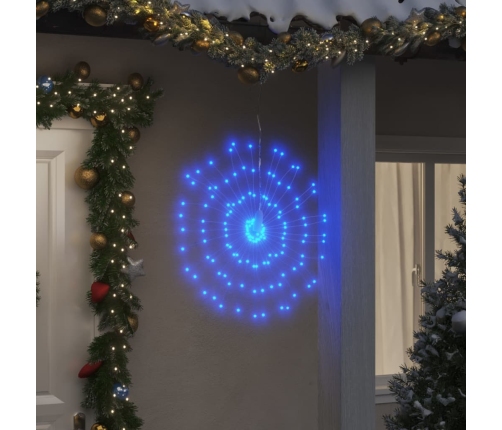 vidaXL Ziemassvētku dekorācija, 140 LED, zilas, 17 cm