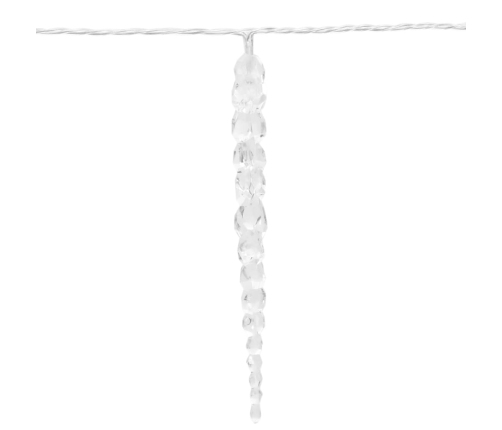 vidaXL Ziemassvētku lampiņas lāsteku formā, 200 LED, 20 m, PVC, akrils