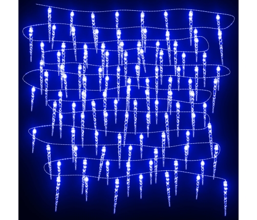 vidaXL Ziemassvētku lampiņas lāsteku formā, 200 LED, 20 m, PVC, akrils