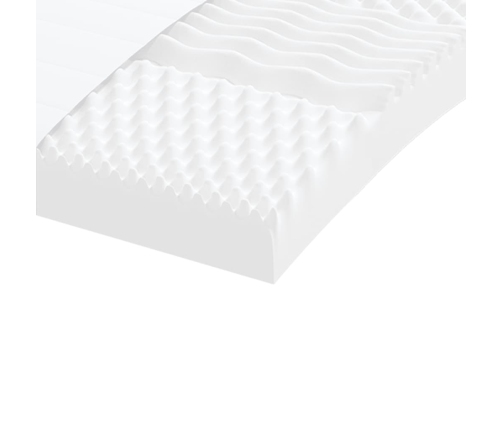 vidaXL putu matracis, balts, 180x200 cm, 7 zonas, cietība 20 ILD