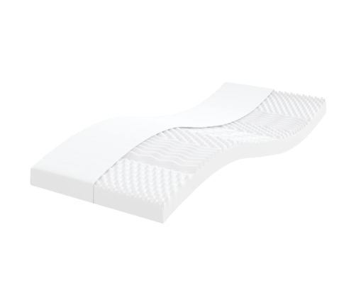 vidaXL putu matrači, 2 gab., balti, 90x190 cm, 7 zonas, cietība 20 ILD