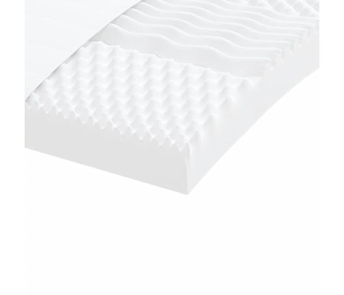 vidaXL putu matrači, 2 gab., balti, 90x190 cm, 7 zonas, cietība 20 ILD