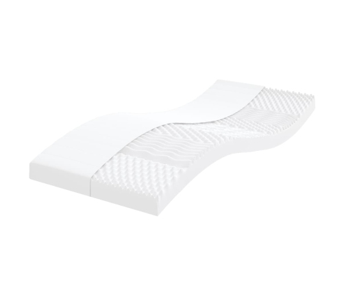 vidaXL putu matrači, 2 gab., balti, 90x200 cm, 7 zonas, cietība 20 ILD