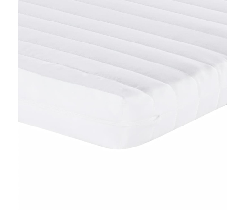 vidaXL putu matrači, 2 gab., balti, 90x200 cm, 7 zonas, cietība 20 ILD