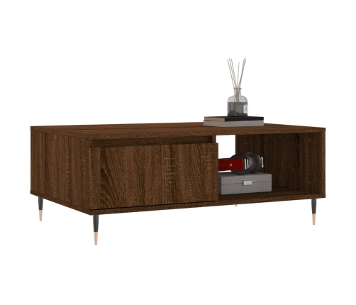 vidaXL kafijas galdiņš, ozola krāsa, 90x60x35 cm, inženierijas koks