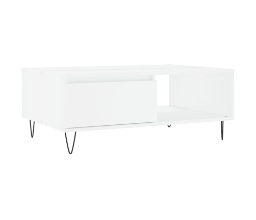 vidaXL kafijas galdiņš, balts, 90x60x35 cm, inženierijas koks